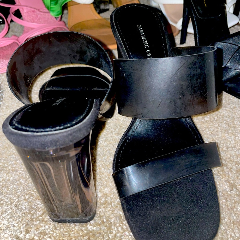 Black Zara heels